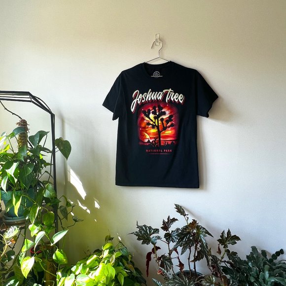 Gently Worn DOM It's About the Art Joshua Tree National Park Sunset Graphic Tee - Picture 1 of 6